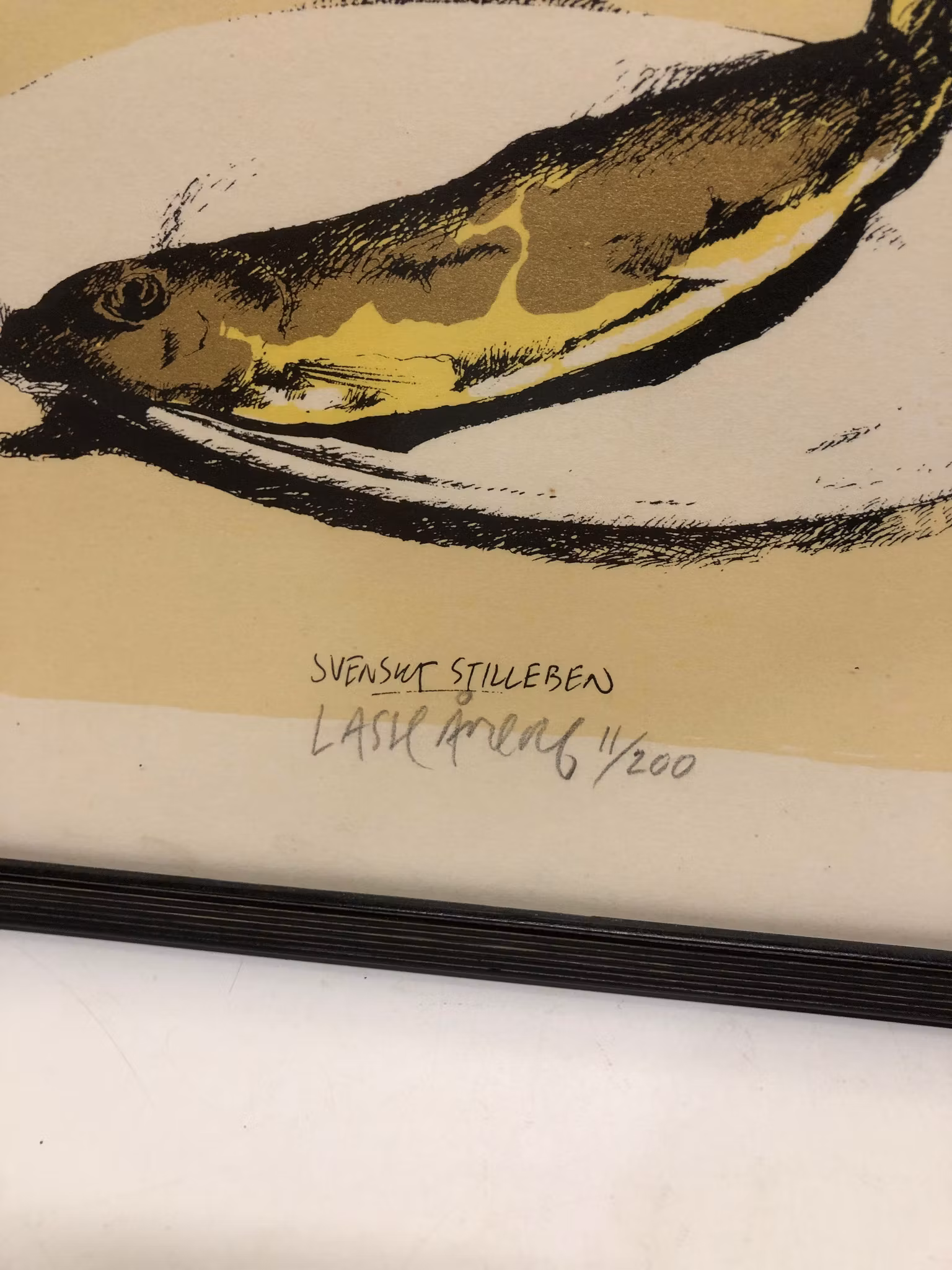 LASSE ÅBERG. Litografi, "Svenskt Stiieben", signerad och numrerad 11/200.