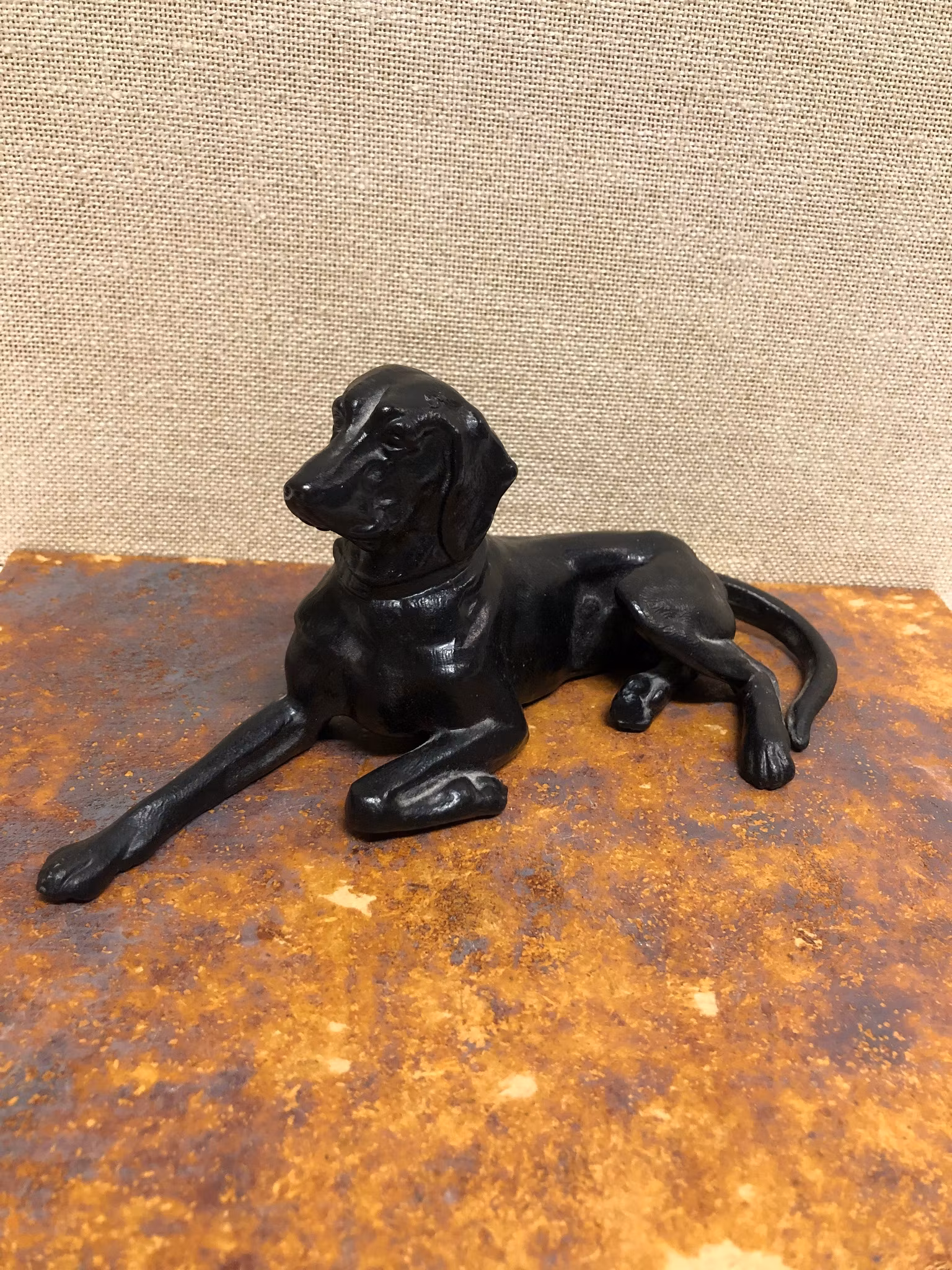 SKULPTUR, gjutjärn, "Hund", Kasli, Ryssland, 1900-talets andra hälft.
