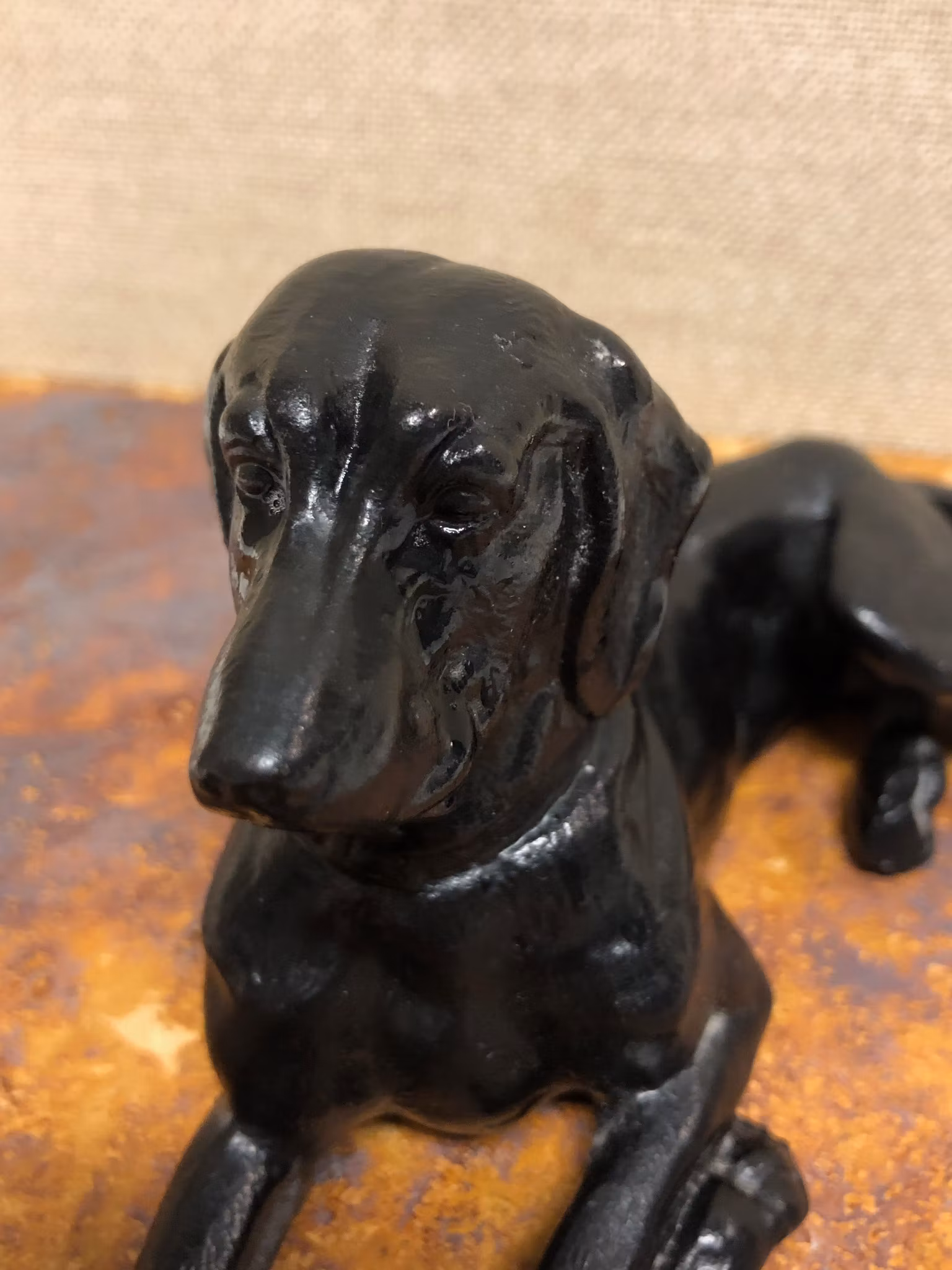 SKULPTUR, gjutjärn, "Hund", Kasli, Ryssland, 1900-talets andra hälft.