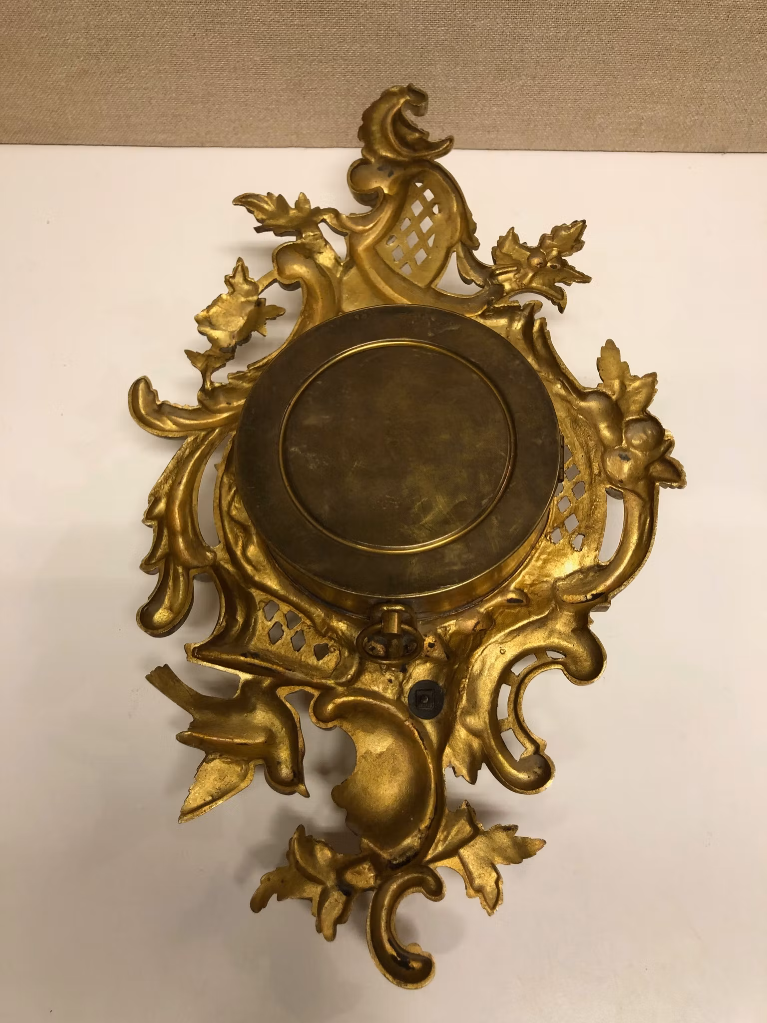 VÄGGUR, förgylld mässing, "Kartellur", Japy Feres, Louis XVI-stil, Frankrike, 1900-tal.
