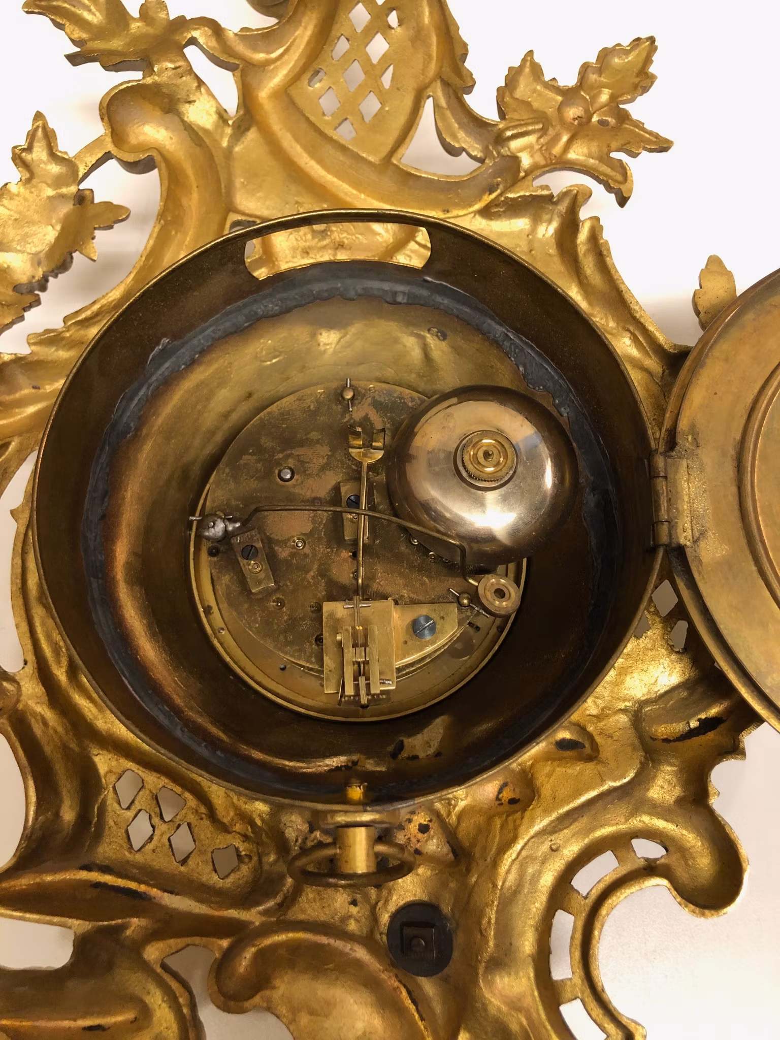 VÄGGUR, förgylld mässing, "Kartellur", Japy Feres, Louis XVI-stil, Frankrike, 1900-tal.
