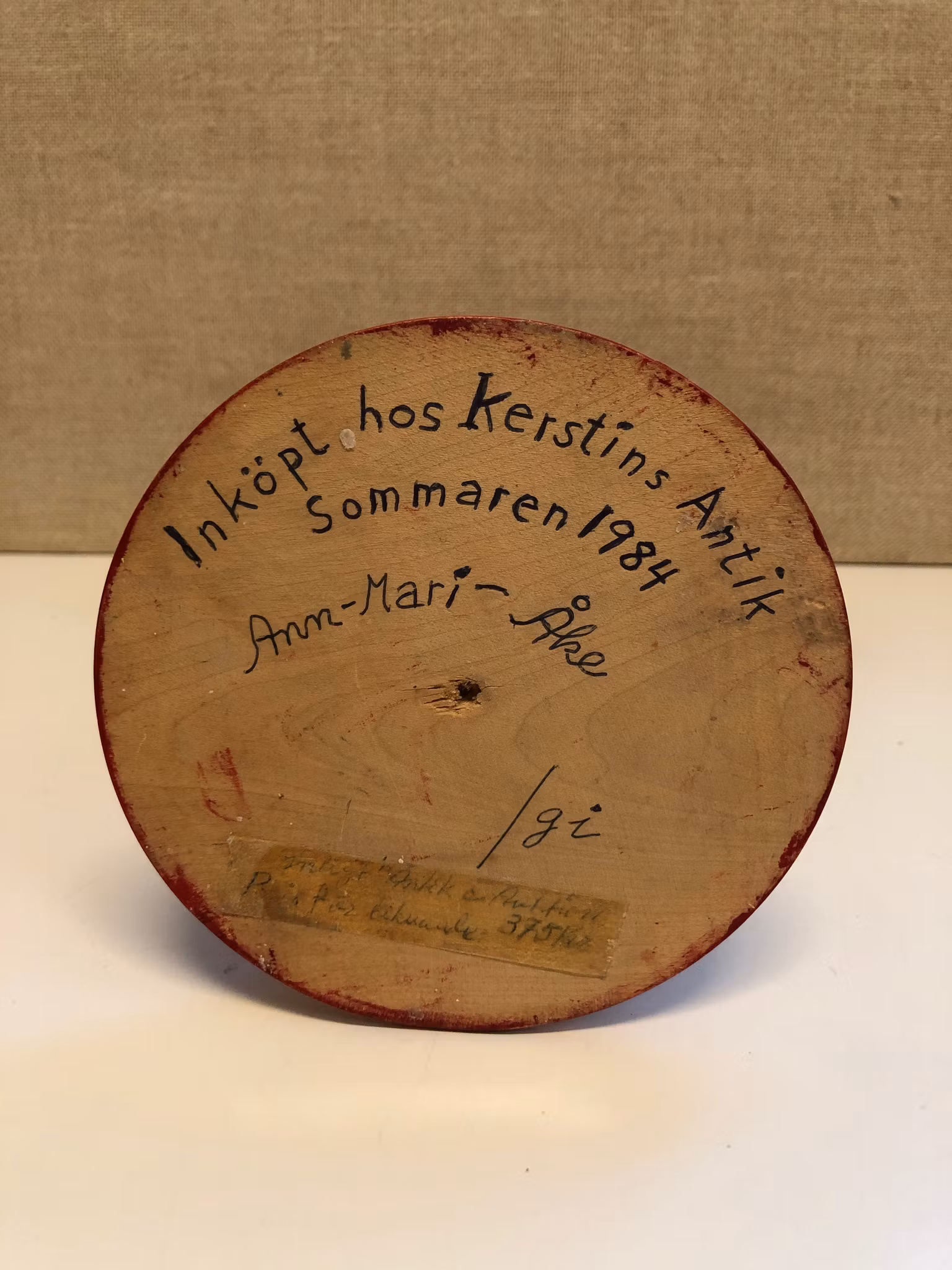 KANDELABER, trä, "JUL", 1900-talets första hälft.