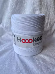 Hoooked Zpagetti heklegarn - hvit