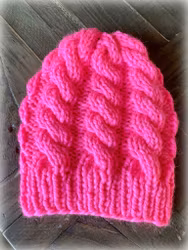 Flettefin lue oppskrift m/garnpakke