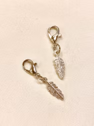 Maskemarkør - fjær sølv