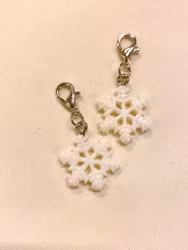 Maskemarkør - snøfnugg m/glitter