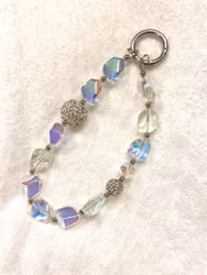 Veskepynt/lenke - bling m/steiner