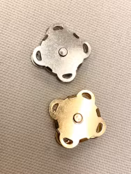 Magnetlås stor (gull/sølv)