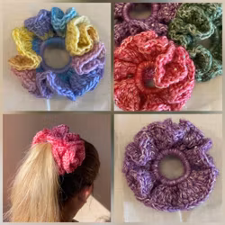 Fancy scrunchie - oppskrift