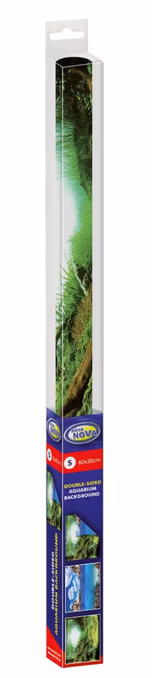 Realisk Akvariebaggrund - Planter & Ocean Motiv, 150x60cm