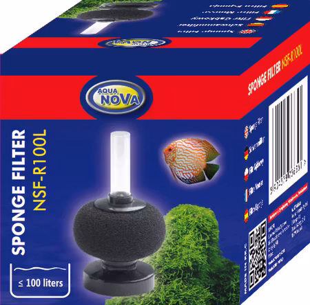 NSF-R100L Akvariesvampfilter - Effektiv Biologisk Filtration til Små Akvarier