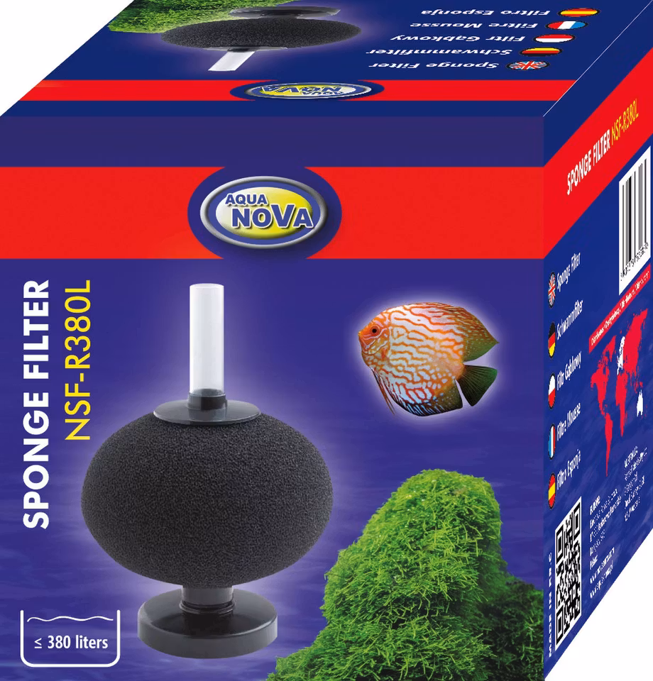 NSF-R380L Akvariesvampfilter - Effektiv Biologisk Filtration til Akvarier - 380L