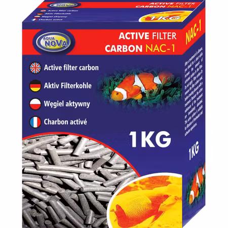 Højtydende Aktivt Kul til Akvariefiltrering - NAC-1 - 1kg