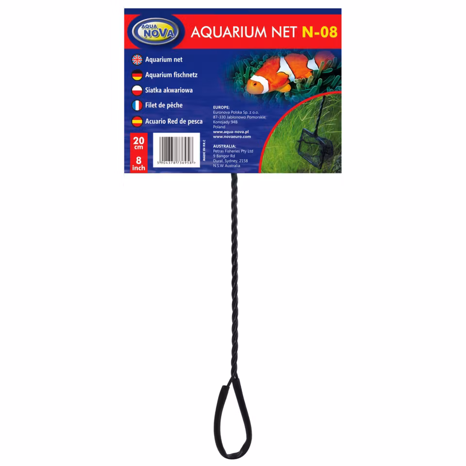 Professionelt Fiskenet 20 cm - skånsom håndtering af akvariefisk