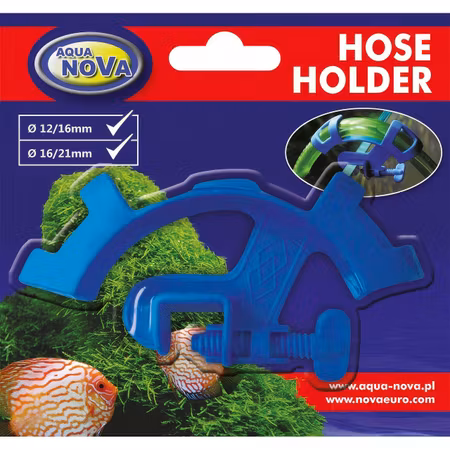 Akvariumslangeholder 12/16mm eller 16/21mm. Installeret på akvariets glas