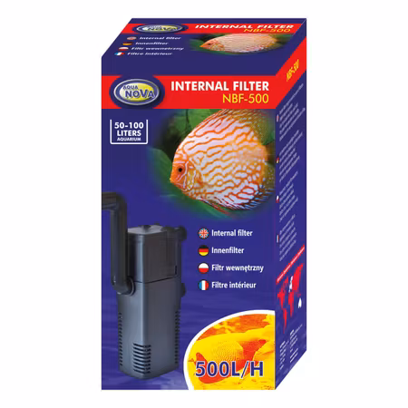 Aqua Nova NBF-500: Effektivt Indvendigt Filter til Akvarier op til 100 Liter