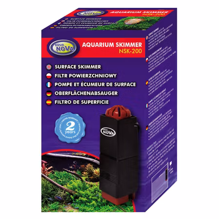 Kompakt Overfladeskimmer 200L/H - Perfekt til Dit Akvarium