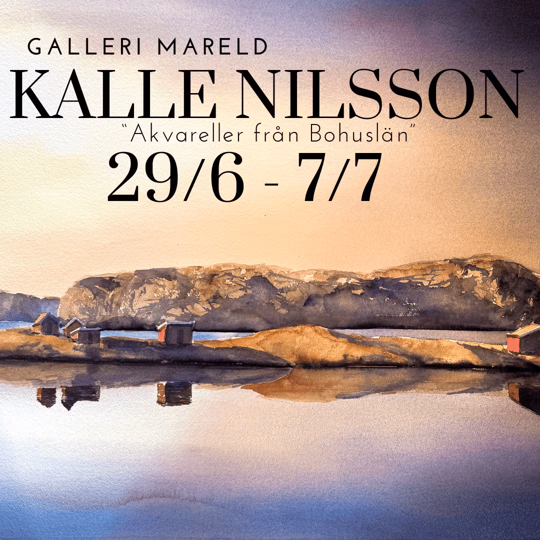 Akvareller från Bohuslän av Kalle Nilsson 29/6 -7/ - Galleri Scandinavia
