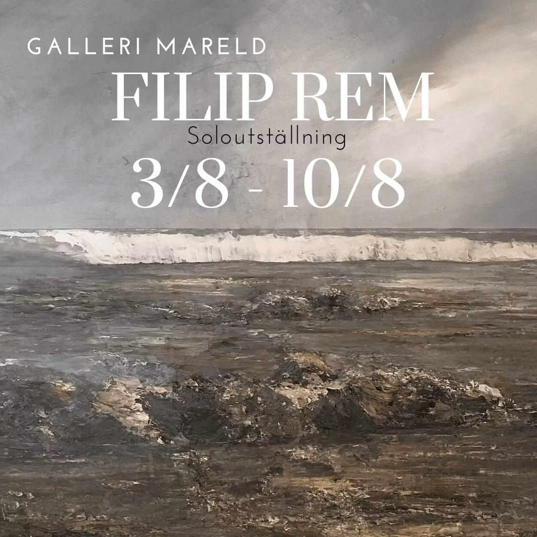 Soloutställning av Filip Rem 3/8 - 10/8 - Galleri Scandinavia