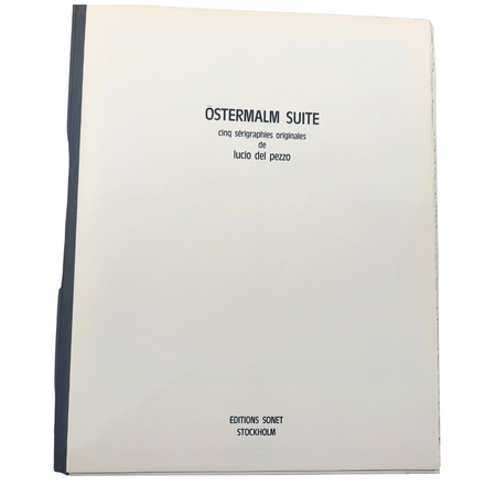 Lucio del Pezzo, Serigrafi ur mappen "Östermalm Suite" -1972. Signerad, numrerad 79/90. 50x65 cm