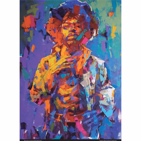 "Jimi Hendrix" - Limited Edition Poster by LEG. 50x70 cm
