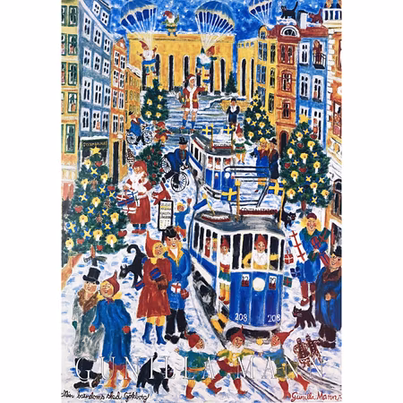 "Min barndomsstad Göteborg" av Gunilla Mann, Konstposter, 50x70 cm