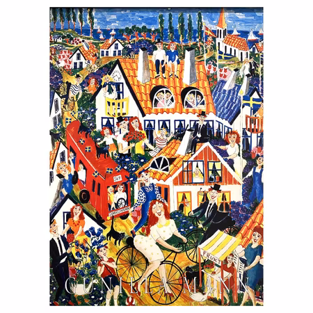 "Utsikt från min atelje"Gunilla Mann, Konstposter, 50x70 cm