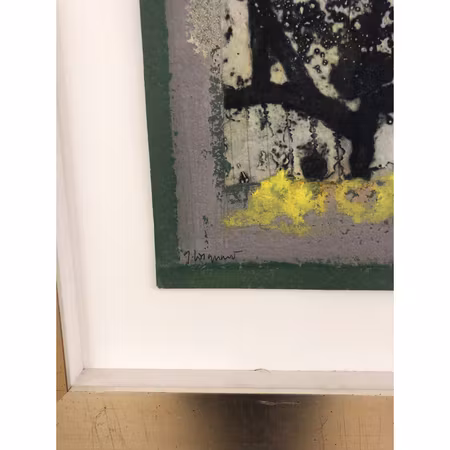 "Ingen titel" av James Coignard, Blandteknik på papper, 37x28 cm