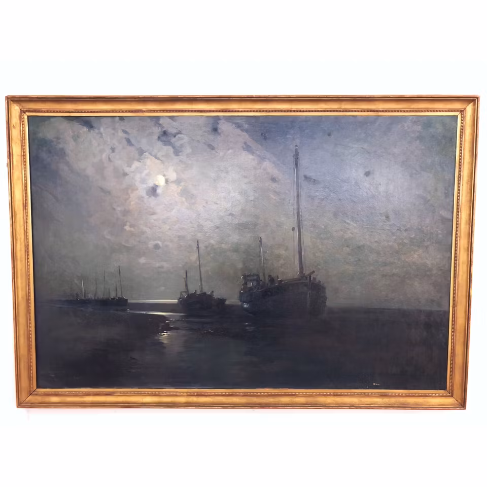 "Ingen titel" av Arvid Johansson, Olja på duk. 180x126 cm