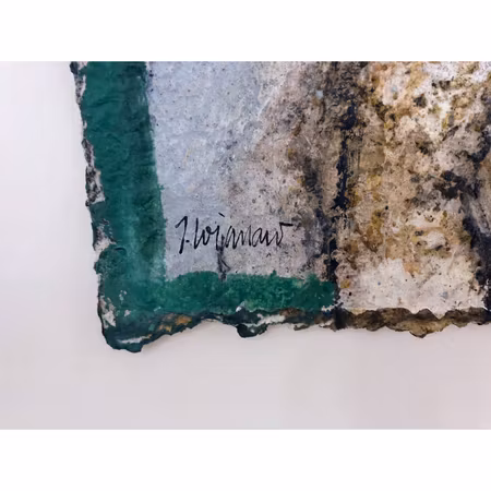 "Tea-drinker" av James Coignard, Olja på papper. 62x58cm