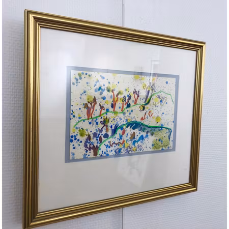 "Ingen titel" av Anders Fogelin, Akvarell, 33x37cm