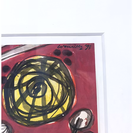 "Ingen titel" av Beverloo Corneille, Akvarell, 33x40 cm