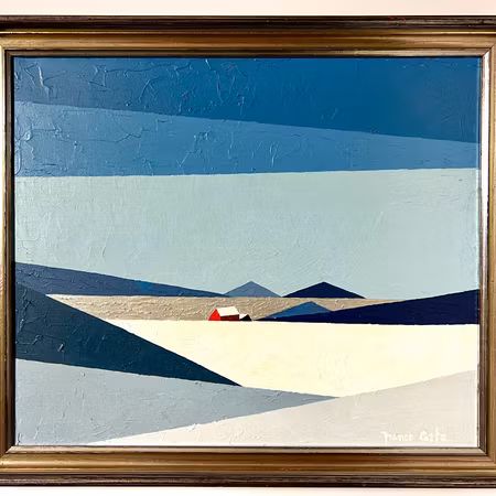Olja på duk av Franco Costa. 63x54 cm