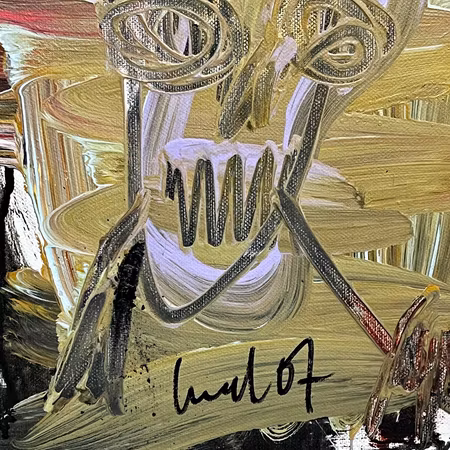 "Meltdown" Originalmålning av Ulf Lundell. 55x46cm