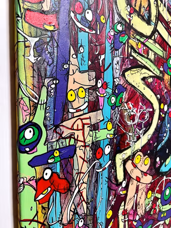 "A Spicy Taste of You" av Vhilo H. Persson. Akryl på duk 91x60 cm