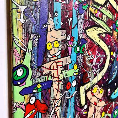 "A Spicy Taste of You" av Vhilo H. Persson. Akryl på duk 91x60 cm