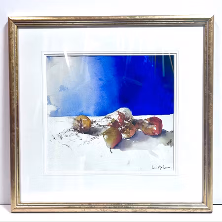 "Päron" Akvarell av Lars "Eje" Larsson 51x50cm
