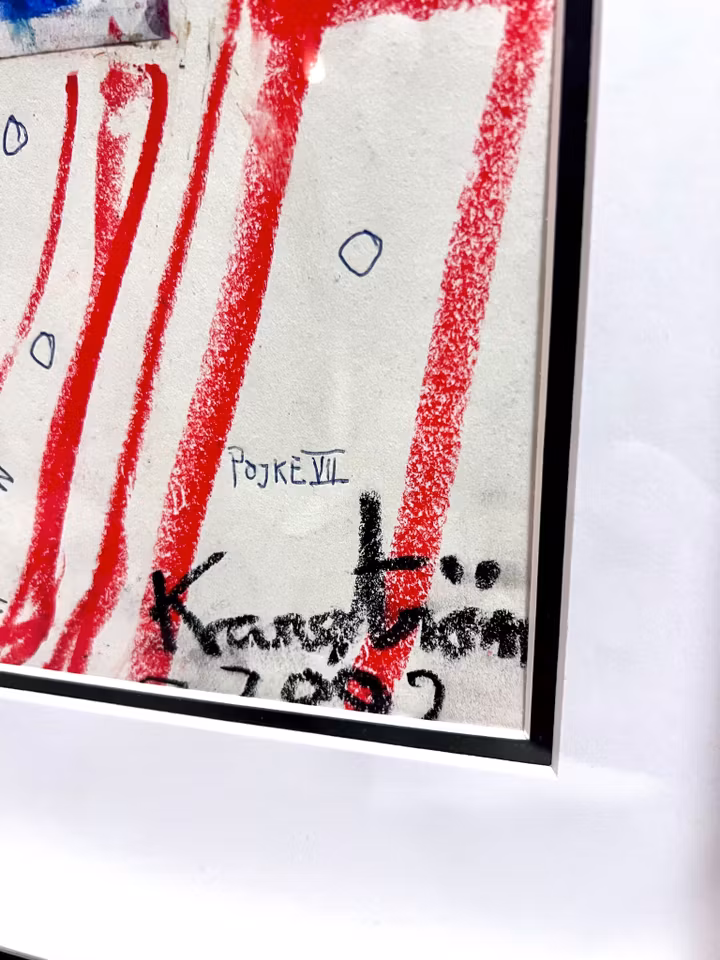 "Pojke VII" Akvarell/Pastell av Mauritz Karström 46x62 cm