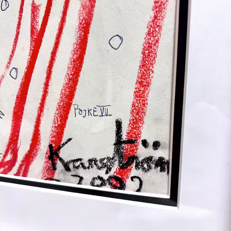 "Pojke VII" Akvarell/Pastell av Mauritz Karström 46x62 cm