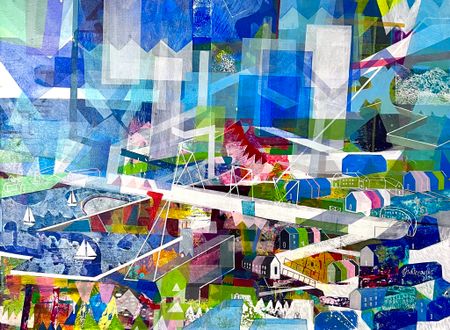 "Ingen titel" av Malgoratza Zukterowska, Akryl på duk. 82x62 cm