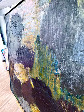 Olja på duk av Johan Petterson. 98x89 cm