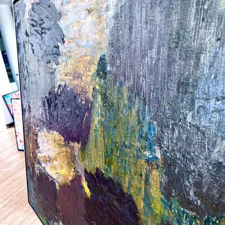 Olja på duk av Johan Petterson. 98x89 cm