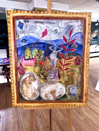 Orginalmålning av Maria Liffner, 77x93 cm