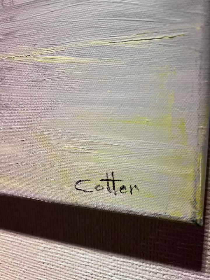 "Kontra-Lek " Bella Cotter, Akryl på duk 180x119 cm