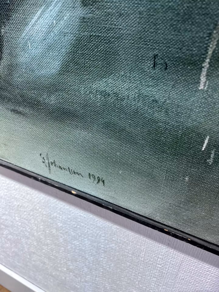 "Tre Vise Män" av Sven-Erik Johansson (1925-2020), Olja på duk, 160x130