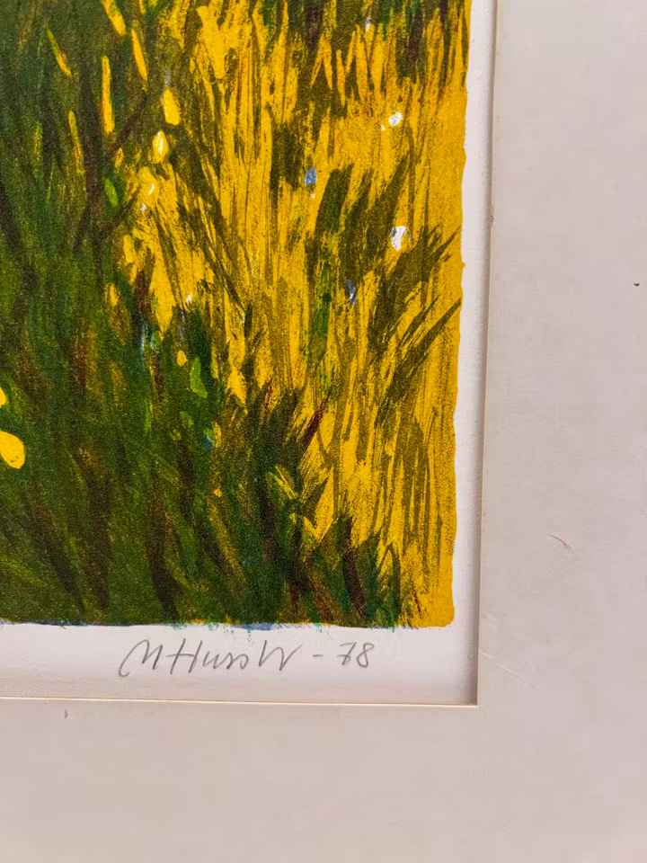 "Svampskogen" Litografi av Mona Huss Walin. 68x56 cm