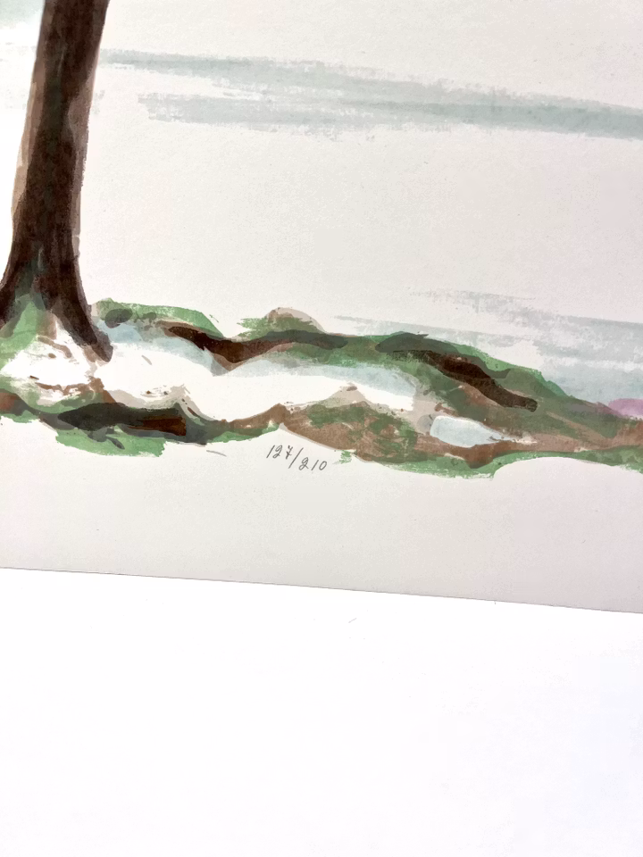 Litografi av Astri Bergman Taube. 63x47,5 cm