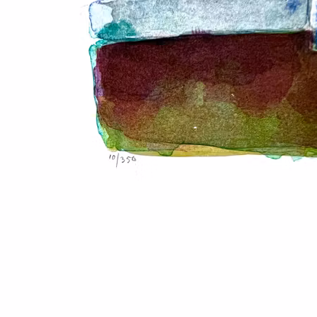 "Byrån" Litografi av Evy Låås 54x43,5cm