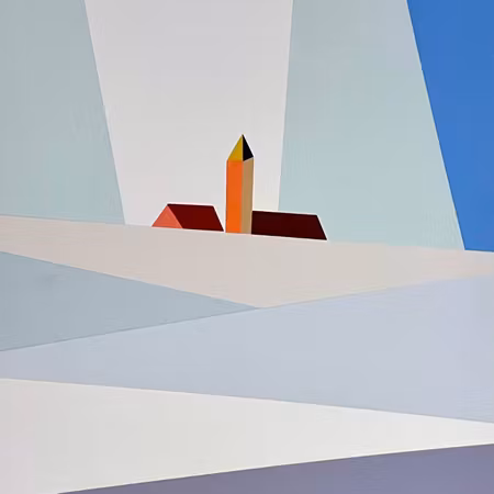 "Fyren" Litografi av Franco Costa. 50x70cm
