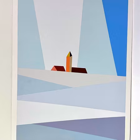 "Fyren" Litografi av Franco Costa. 50x70cm